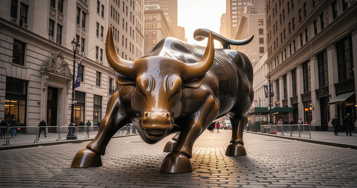 Découvrez le taureau de Wall Street : symbole de prospérité et de fortune à New York, joyau architectural du quartier financier